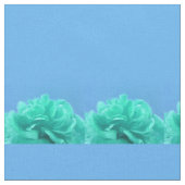 Farbenfrohe blaugrüne Blüte Stoff (Nahaufnahme)