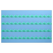 Farbenfrohe blaugrüne Blüte Stoff (Fat Quarter (45,7 x 55,9 cm))