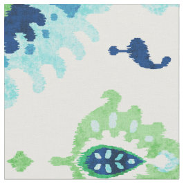 Farbenfrohe blaugrüne Katzenmuster Stoff