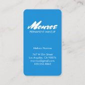 Farbenfrohe blaugrüne Wasserfarbe Daisy Bouquet Visitenkarte (Rückseite)