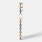 Farbenfrohe Blended Rainbow Grid mit Negativ Space Case-Mate iPhone Hülle (Rückseite / Rechts)