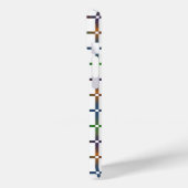 Farbenfrohe Blended Rainbow Grid mit Negativ Space Case-Mate iPhone Hülle (Rückseite / Links)