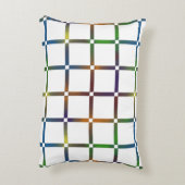 Farbenfrohe Blended Rainbow Grid mit Negativ Space Dekokissen (Rückseite(Vertikal))