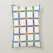 Farbenfrohe Blended Rainbow Grid mit Negativ Space Dekokissen (Vorderseite(Vertikal))