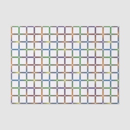 Farbenfrohe Blended Rainbow Grid mit Negativ Space Seidenpapier
