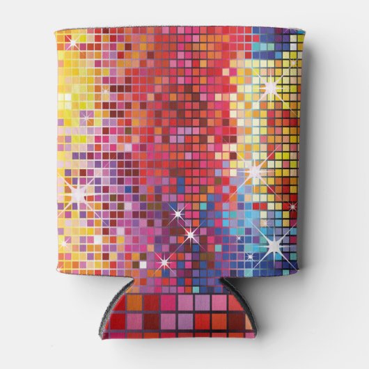 Farbenfrohe Bling Cooler Dosenkühler (Vorderseite)