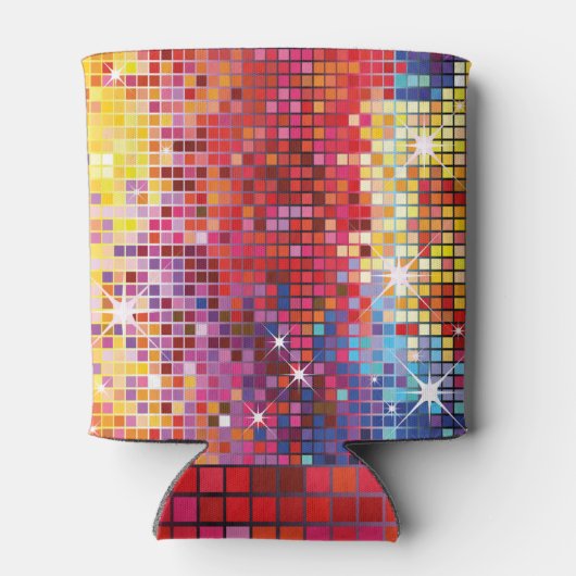 Farbenfrohe Bling Cooler Dosenkühler (Rückseite)