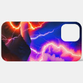 Farbenfrohe Blitze Eins Case-Mate iPhone Hülle (Rückseite / Rechts)