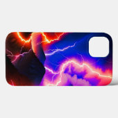 Farbenfrohe Blitze Eins Case-Mate iPhone Hülle (Rückseite (Horizontal))