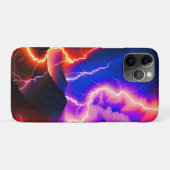 Farbenfrohe Blitze Eins Case-Mate iPhone Hülle (Rückseite (Horizontal))