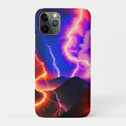Farbenfrohe Blitze Eins Case-Mate iPhone Hülle (Rückseite)