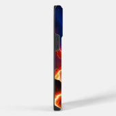 Farbenfrohe Blitze Eins iPhone Hülle (Rechte Seite)