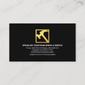 Farbenfrohe Blitze Powering Handyman Bulb Visitenkarte (Rückseite)