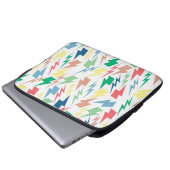 Farbenfrohe Blitze Y2K Indie Moderne Laptopschutzhülle (Vorne Knopf)