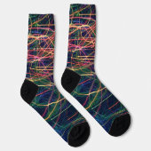 Farbenfrohe Blitzstil Funky Socks Socken (Rechts)
