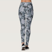 Farbenfrohe Blobs Muster Leggings (Rückseite)