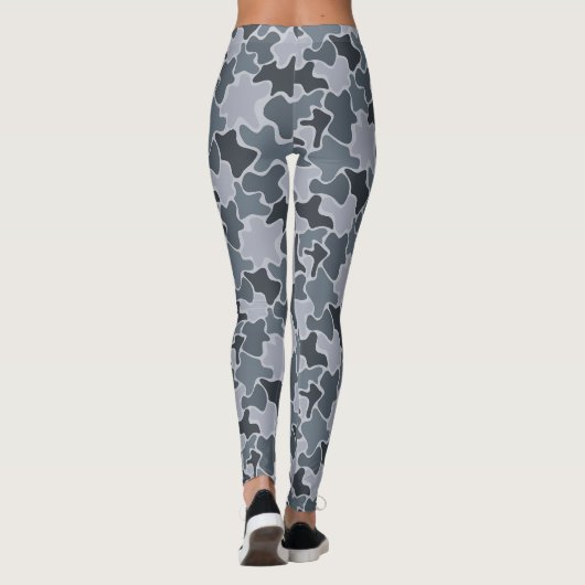 Farbenfrohe Blobs Muster Leggings (Rückseite)