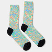 Farbenfrohe Blobs Socken (Rechts)