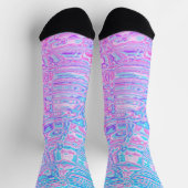 Farbenfrohe Blobs Socken (Oben)