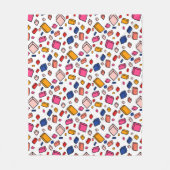 Farbenfrohe Blockmuster Zeichnend Kinderzimmer Fleecedecke (Vorderseite)