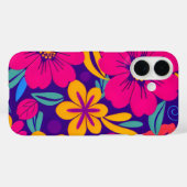 Farbenfrohe Blooms-Dopamin-Stil-Retro-Blume Case-Mate iPhone Hülle (Rückseite (Horizontal))