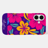 Farbenfrohe Blooms-Dopamin-Stil-Retro-Blume Case-Mate iPhone Hülle (Rückseite (Horizontal))