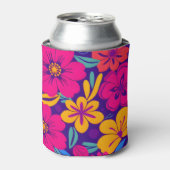Farbenfrohe Blooms-Dopamin-Stil-Retro-Blume Dosenkühler (Kanne Vorderseite)