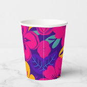 Farbenfrohe Blooms-Dopamin-Stil-Retro-Blume Pappbecher (Rechts)