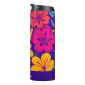 Farbenfrohe Blooms-Dopamin-Stil-Retro-Blume Thermosbecher (Nach rechts gedreht)