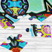 Farbenfrohe Blowglas-Balls Mandala Puzzle