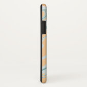 Farbenfrohe Blue Jade Golden Chrome Marble Case-Mate iPhone Hülle (Hinten/Rechts)