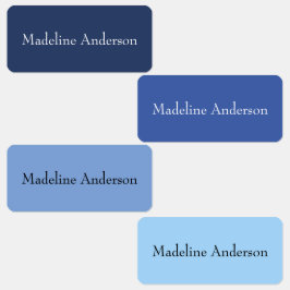 Farbenfrohe Blue Kids's Name Labels für Kleidung Etiketten