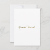 Farbenfrohe Blue Orange Gold Wedding RSVP Card (Rückseite)