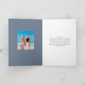 Farbenfrohe blühende Blumenzwiebelkarte Dankeskarte (Innenseite)