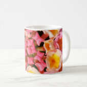Farbenfrohe blühende Lantana-Blume Cluster Classic Kaffeetasse (VorderseiteRechts)