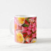 Farbenfrohe blühende Lantana-Blume Cluster Classic Kaffeetasse (Vorderseite Links)