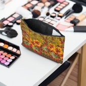 Farbenfrohe blühende Nasturtien Berries und Twigs Zubehörtasche