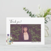 Farbenfrohe Blume Abschluss Danke Foto (Stehend Vorderseite)