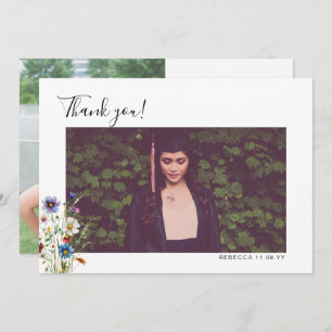 Farbenfrohe Blume Abschluss Danke Foto