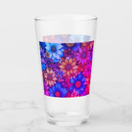 Farbenfrohe Blume Abstrakt #76 Glas