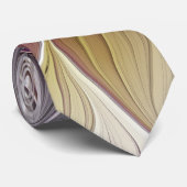 Farbenfrohe Blume, Abstrakt modernes Fraktal Krawatte (Gerollt)