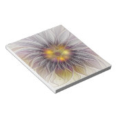 Farbenfrohe Blume, Abstrakt modernes Fraktal Notizblock (angewinkelt)