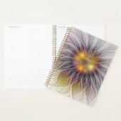 Farbenfrohe Blume, Abstrakt modernes Fraktal Planer (Anzeige)