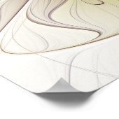 Farbenfrohe Blume, Abstrakt modernes Fraktal Poster (Ecke)