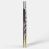 Farbenfrohe Blume, Abstrakt modernes Fraktal Samsung Galaxy Hülle (Rechte Seite)