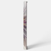 Farbenfrohe Blume, Abstrakt modernes Fraktal Samsung Galaxy Hülle (Linke Seite)