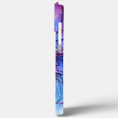 Farbenfrohe Blume Abstrakt Signatur Case-Mate iPhone Hülle (Rückseite / Links)