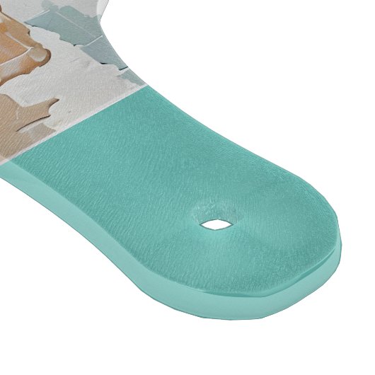 Farbenfrohe Blume auf blaubeige weiße Lavendel Schneidebrett (Ecke)