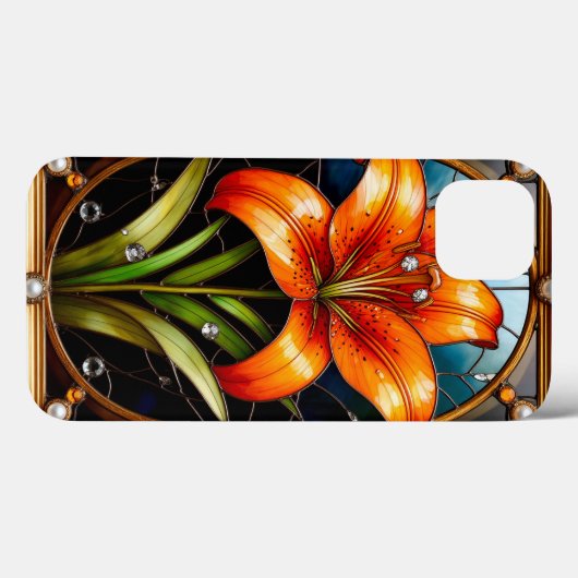 Farbenfrohe Blume aus Hartglas Case-Mate iPhone Hülle (Rückseite (Horizontal))