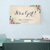 Farbenfrohe Blume Baby Duschbanner Grosses Banner (Messeveranstaltung)